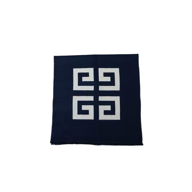 ジバンシィ GIVENCHY マフラー ストール ウール GV3518-J6262-002 レディース メンズ ユニセックス ネイビー マフラー ブランド 防寒 人