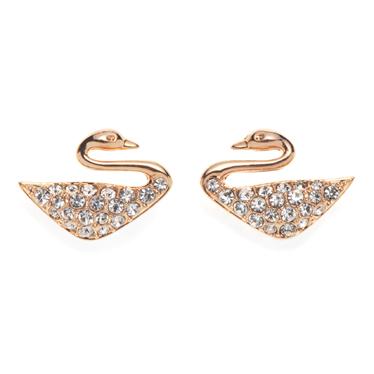 スワロフスキー SWAROVSKI ピアス 付属品 5144289 白鳥 ミニ SWAN MINI ゴールド+水晶