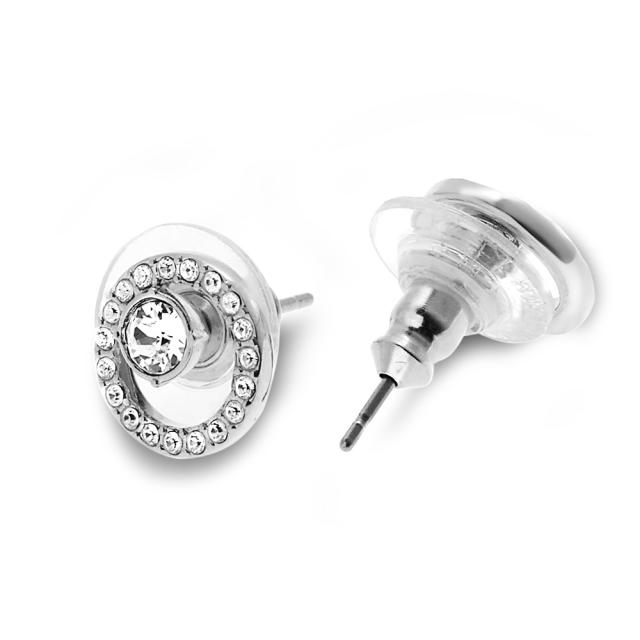 スワロフスキー SWAROVSKI ピアス 5201707 CREATIVITY CIRCLE SMALL クリエイティビリティー サークル スモール シルバー_1