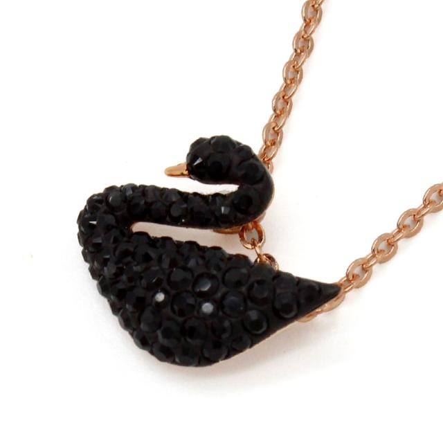 スワロフスキー SWAROVSKI ネックレス ペンダント アクセサリー 5204133 アイコニック スワン ICONIC SWAN ローズゴールド+ブラック ブランド レディース 人気 クリスタル きらきら プレゼント 誕生日 結婚式 二次会 パーティー おしゃれ 上品 30代 40代 50代 新品 12,728円