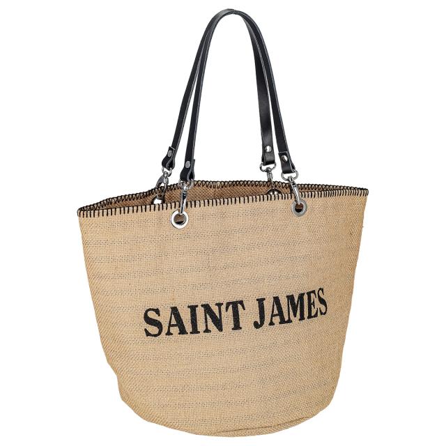 セントジェームス SAINT JAMES バッグ トートバッグ 9630 ECRU NOIR NOIR レディース メンズ ユニセックス ベージュ系+ブラック ジュート