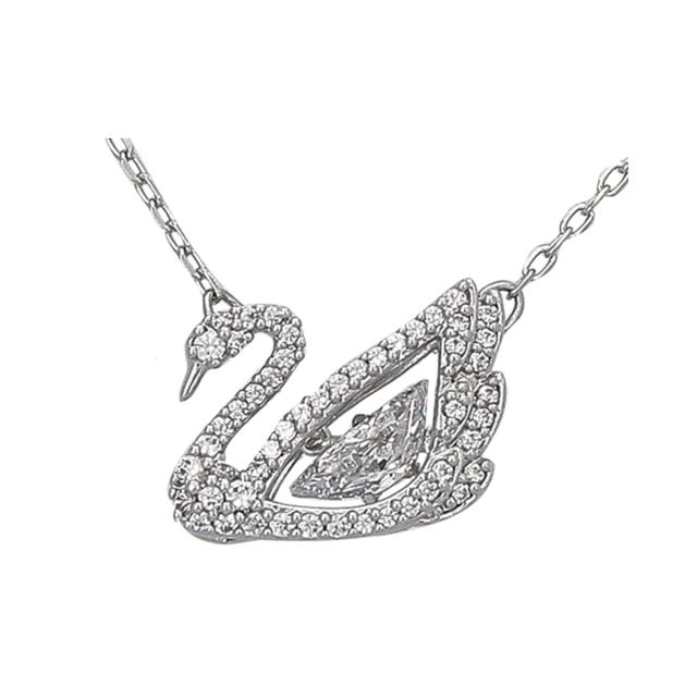 スワロフスキー swarovski ネックレス ペンダント アクセサリー 5514421 Dancing Swan ダンシングスワン シルバー ネックレス アクセサリ_1