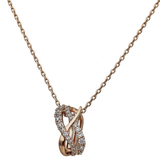 スワロフスキー SWAROVSKI ネックレス ペンダント アクセサリー 5620549 Twist necklace ツイスト ローズゴールドアクセサリー ブランド