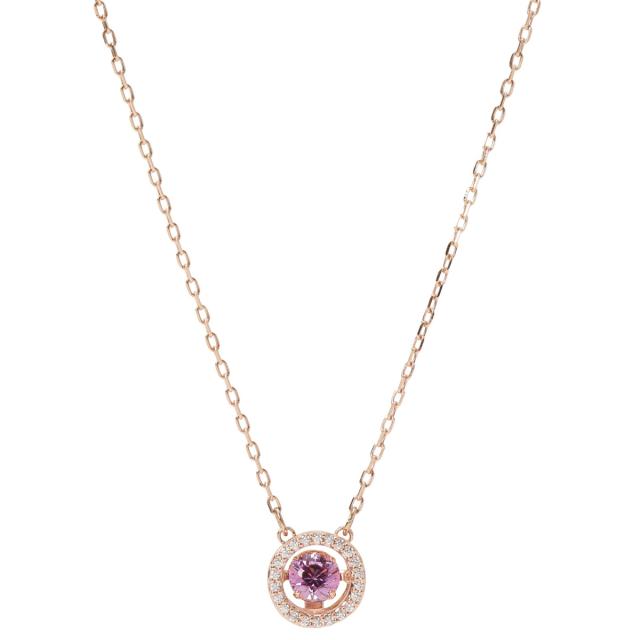 スワロフスキー SWAROVSKI ネックレス 5620551 answ00601l SPARKLING DANCE PENDANT スパークリングダンス パープル+ローズゴールド ネッ