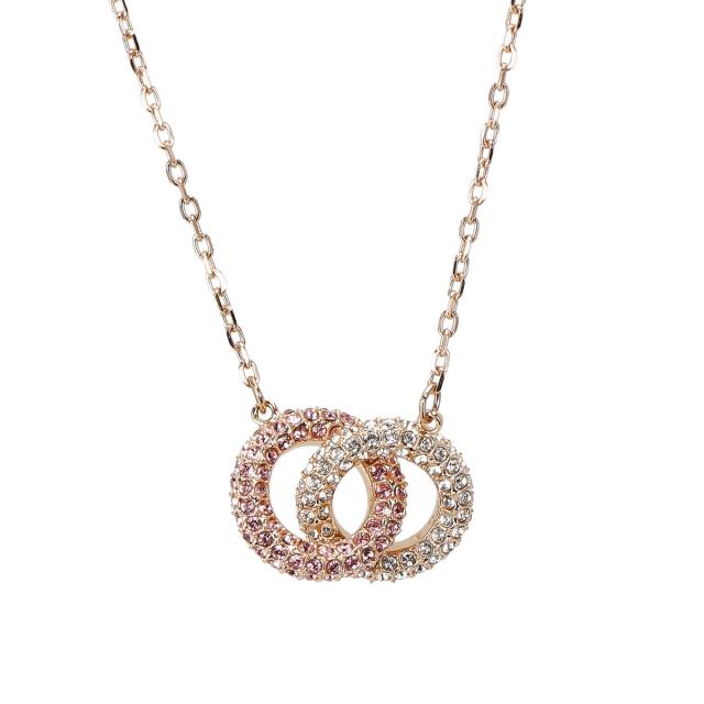 スワロフスキー SWAROVSKI ネックレス ペンダント アクセサリー 5642884 Stone ストーン ローズゴールド+ピンク系ネックレス アクセサリ