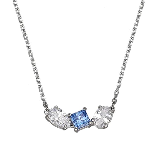 スワロフスキー swarovski ネックレス ペンダント アクセサリー 5668276 Mesmera レディース シルバー+ブルー ネックレス アクセサリー