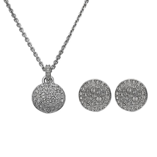 スワロフスキー swarovski アクセサリー ネックレス ピアス セット SWAROVSKI 5683445 Sublima サブリナ ラウンドカット パヴェ ネックレ