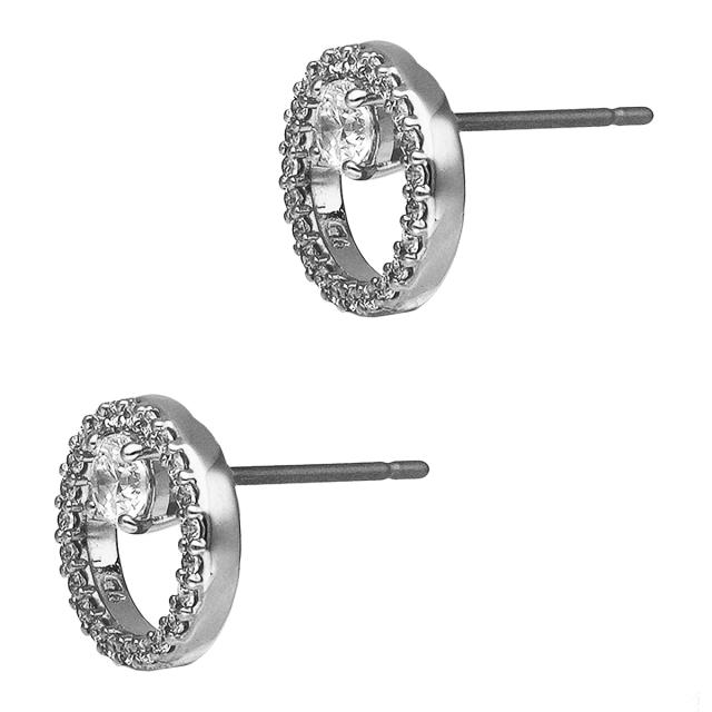 スワロフスキー swarovski ピアス 5692262 Constella スタッドピアス ラウンドはね除ける 付属品 レディース しろがね色 ピアス アクセサ