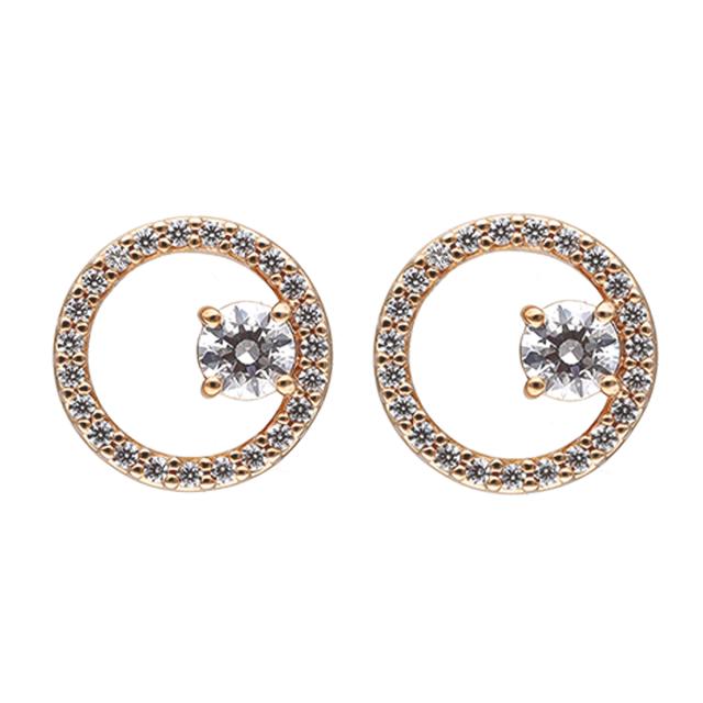 スワロフスキー swarovski ピアス 5692263 Constella スタッドピアス ラウンドカット アクセサリー レディース ローズゴールド ピアス ア