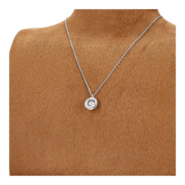 スワロフスキー swarovski ネックレス ペンダント アクセサリー 5733400 Dextera Round ラウンドカット レディース シルバー ネックレス_5
