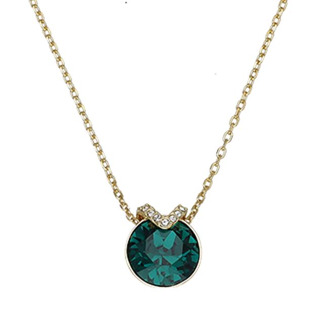 スワロフスキー swarovski ネックレス ペンダント アクセサリー 5735387 Bella V レディース ゴールド+グリーン ネックレス アクセサリー