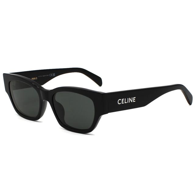 セリーヌ CELINE サングラス アジアンフィット UVカット アイウェア ウェリントン CL40197U 5401A レディース ブラック+ダークグレー 紫