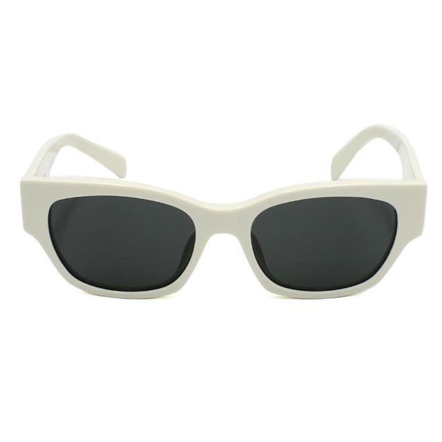 セリーヌ CELINE サングラス アジアンフィット UVカット アイウェア ウェリントン CL40197U 5425A レディース ホワイト+ダークグレー 紫_1