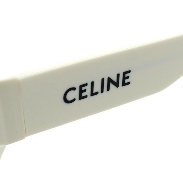 セリーヌ CELINE サングラス アジアンフィット UVカット アイウェア ウェリントン CL40197U 5425A レディース ホワイト+ダークグレー 紫_3