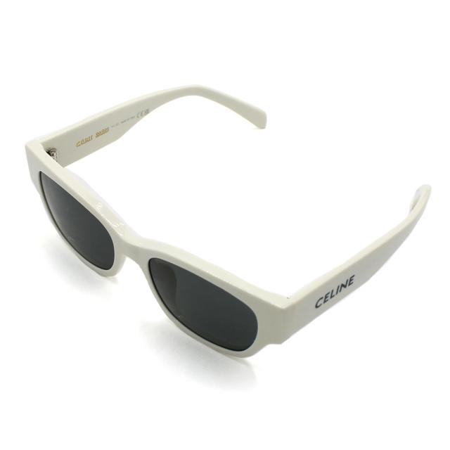 セリーヌ CELINE サングラス アジアンフィット UVカット アイウェア ウェリントン CL40197U 5425A レディース ホワイト+ダークグレー 紫_7