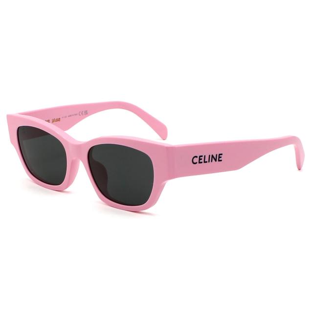 セリーヌ CELINE サングラス アジアンフィット UVカット アイウェア ウェリントン CL40197U 5472A レディース ピンク+ダークグレー 紫外