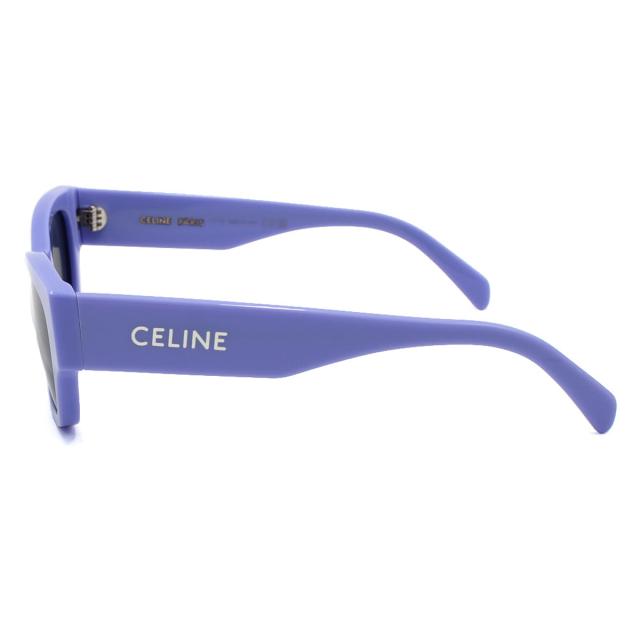 セリーヌ CELINE サングラス アジアンフィット UVカット アイウェア ウェリントン CL40197U 5478A レディース パープル+ダークグレー 紫_2