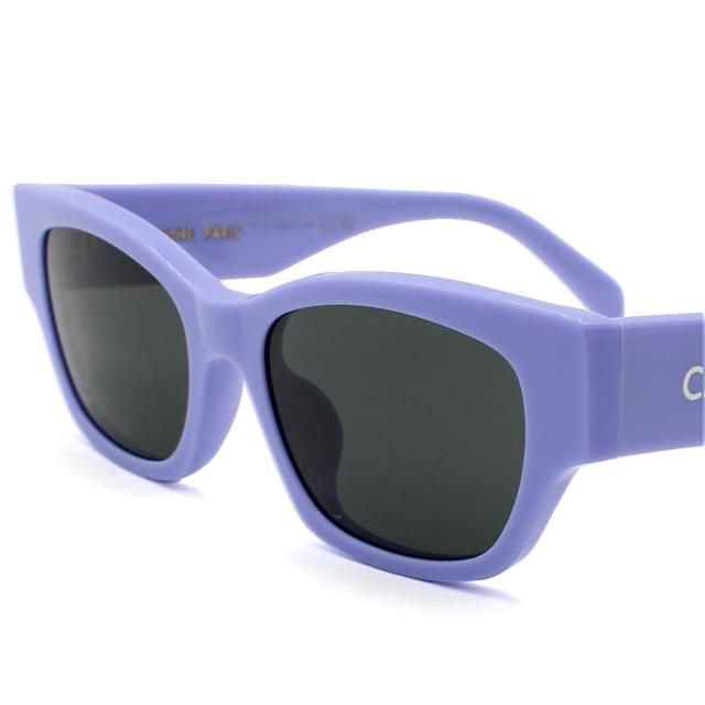 セリーヌ CELINE サングラス アジアンフィット UVカット アイウェア ウェリントン CL40197U 5478A レディース パープル+ダークグレー 紫_6