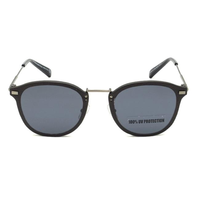 ゼニア ZEGNA サングラス ノーズパッド UVカット アイウェア フォックス EZ0097-D/S 08A 62 ダークブラウン+ルテニウム+ネイビーグレー_1