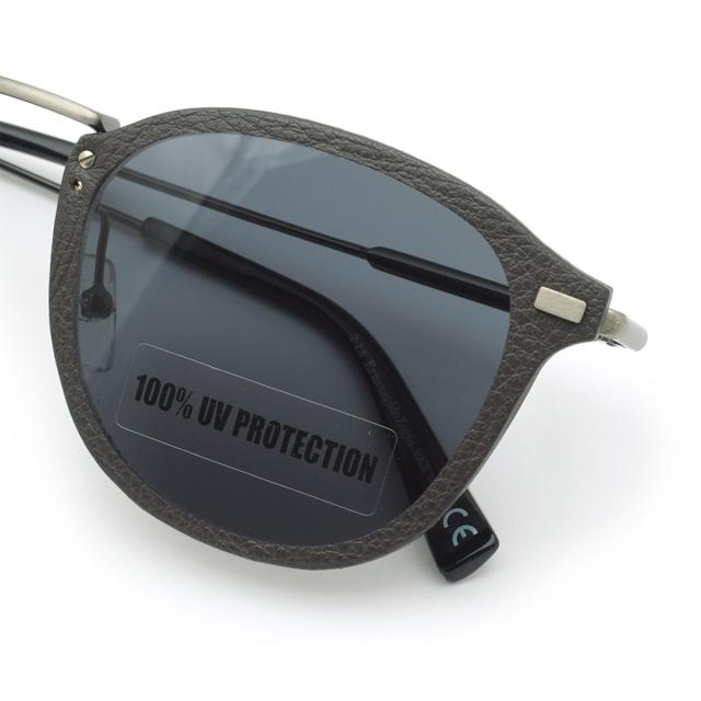 ゼニア ZEGNA サングラス ノーズパッド UVカット アイウェア フォックス EZ0097-D/S 08A 62 ダークブラウン+ルテニウム+ネイビーグレー_3
