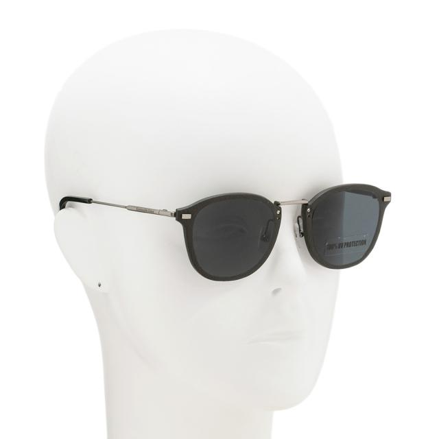 ゼニア ZEGNA サングラス ノーズパッド UVカット アイウェア フォックス EZ0097-D/S 08A 62 ダークブラウン+ルテニウム+ネイビーグレー_6
