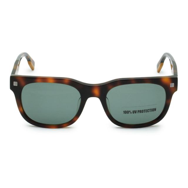 ゼニア ZEGNA サングラス アジアンフィット UVカット アイウェア ボストン EZ0101-F/S 02N 54 メンズ マットブラック+グリーン 紫外線対 ゼニア ZEGNA サングラス アジアンフィット UVカット アイウェア