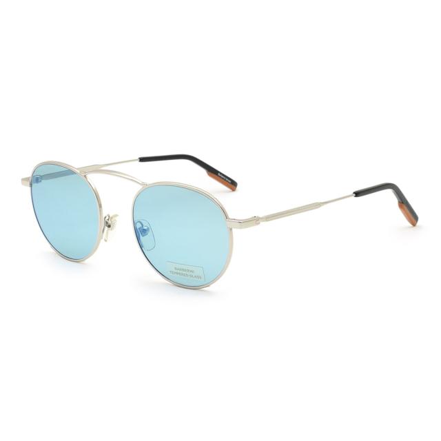 ゼニア ZEGNA エルメネジルド・ゼニア サングラス ノーズパッド UVカット アイウェア ラウンド EZ0114/S 16X 50 メンズ 紫外線対策 サン