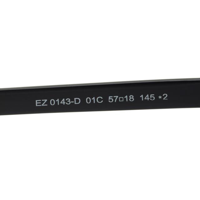 ゼニア ZEGNA サングラス ノーズパッド UVカット アイウェア バタフライ EZ0143-D/S 01C 57 ブラック+ガンメタル+ブルーグラデ 紫外線対_5