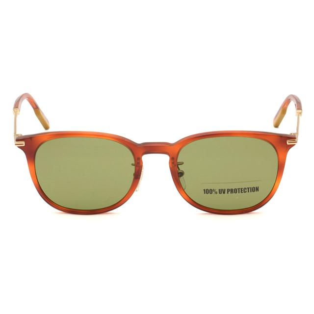 ゼニア ZEGNA サングラス ノーズパッド UVカット アイウェア バタフライ EZ0146-D/S 53N 54 ハバナ+ゴールド+グリーン 紫外線対策 サング_1
