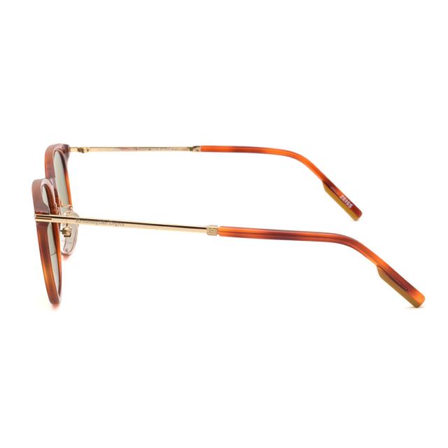 ゼニア ZEGNA サングラス ノーズパッド UVカット アイウェア バタフライ EZ0146-D/S 53N 54 ハバナ+ゴールド+グリーン 紫外線対策 サング_2