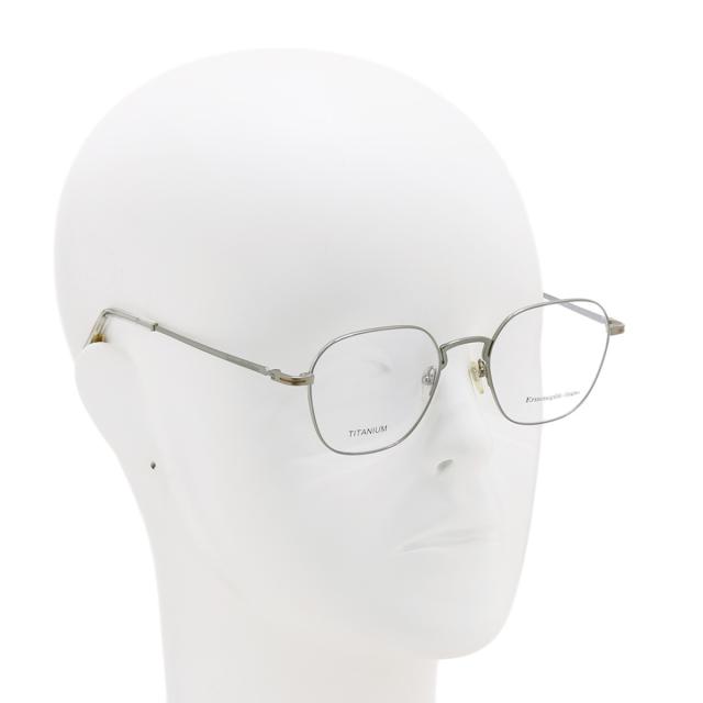 ゼニア ZEGNA エルメネジルド・ゼニア メガネ 眼鏡 アイウェア EZ5207/V 016 50 ウェリントン型 フレームのみ ノーズパッド メガネフレー_5