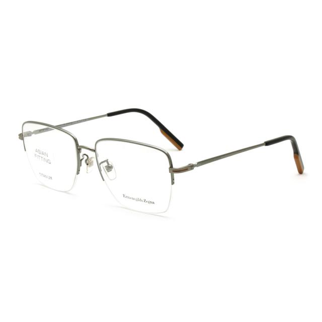 ゼニア ZEGNA エルメネジルド・ゼニア メガネ 眼鏡 アイウェア EZ5209-D/V 012 56 スクエア型 フレームのみ ノーズパッド メガネフレーム