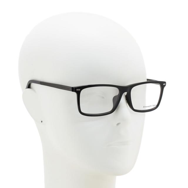 ゼニア ZEGNA エルメネジルド・ゼニア メガネ 眼鏡 フレームのみ EZ5074-F/V 001 56 アジアンフィット アイウェア スクエア メガネフレー_5