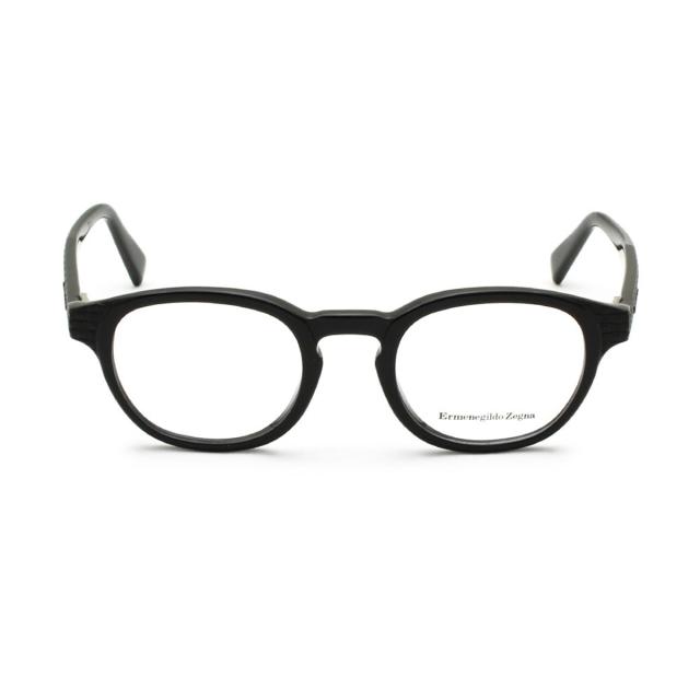 ゼニア ZEGNA エルメネジルド・ゼニア メガネ 眼鏡 フレームのみ EZ5108/V 001 48 眼鏡 メガネフレームのみ オーバル メガネフレーム ブ_1