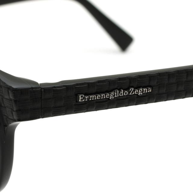 ゼニア ZEGNA エルメネジルド・ゼニア メガネ 眼鏡 フレームのみ EZ5108/V 001 48 眼鏡 メガネフレームのみ オーバル メガネフレーム ブ_3