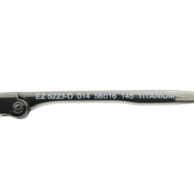 ゼニア ZEGNA エルメネジルド・ゼニア メガネ 眼鏡 フレームのみ EZ5223-D/V 014 56 LEGGERISSIMO ウェリントン ユニセックス ガンメタル_4