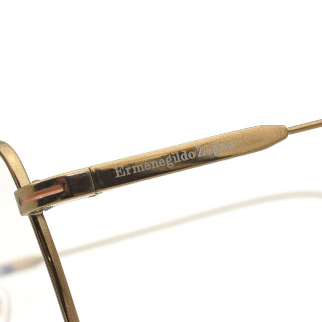 ゼニア ZEGNA エルメネジルド・ゼニア メガネ 眼鏡 フレームのみ EZ5223-D/V 028 56 LEGGERISSIMO ウェリントン ユニセックス ブロンズ_3