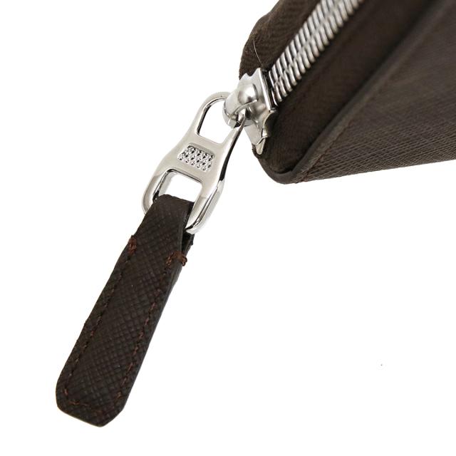 ダンヒル dunhill 財布 長財布 ラウンドファスナー財布 23F2P15PS201R Plain メンズ Brown ブラウン 二つ折り長財布 ブランド 財布 おし_5