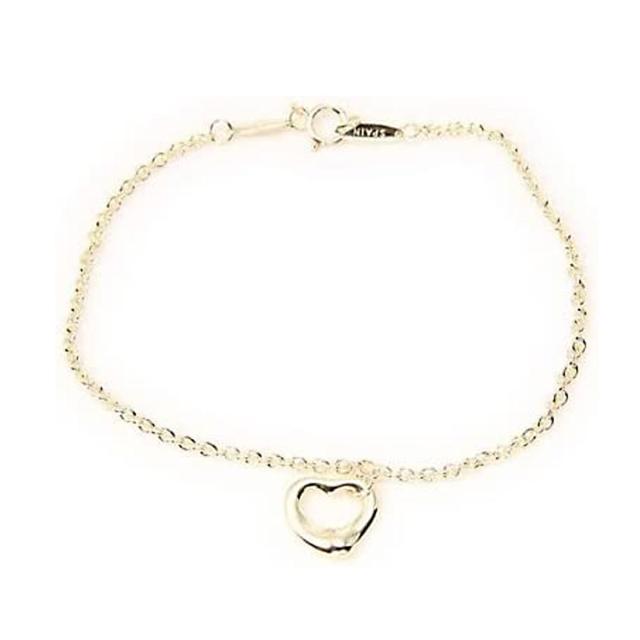 【TIFFANY&amp;CO】ティファニー レディス アクセサリー エルサ・ペレッティ ミニ オープン ハート ブレスレット 18Y 23485338