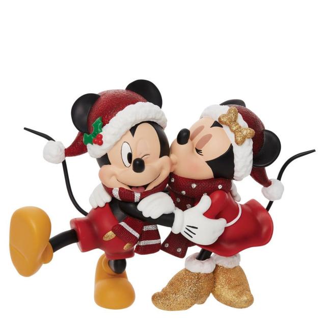 エネスコ enesco ウォルトディズニー陳列箱 Disney Showcase パディ＆ミニー 休み日 クリスマス 図形 飾りつけ あやつり人形 6010733飾りつけ イ