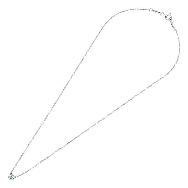 ティファニー TIFFANY&CO. エルサ・ペレッティ カラー バイ ザ ヤード アクアマリン ペンダント ネックレス 0.06ct 16in 25224884 シルバ_1