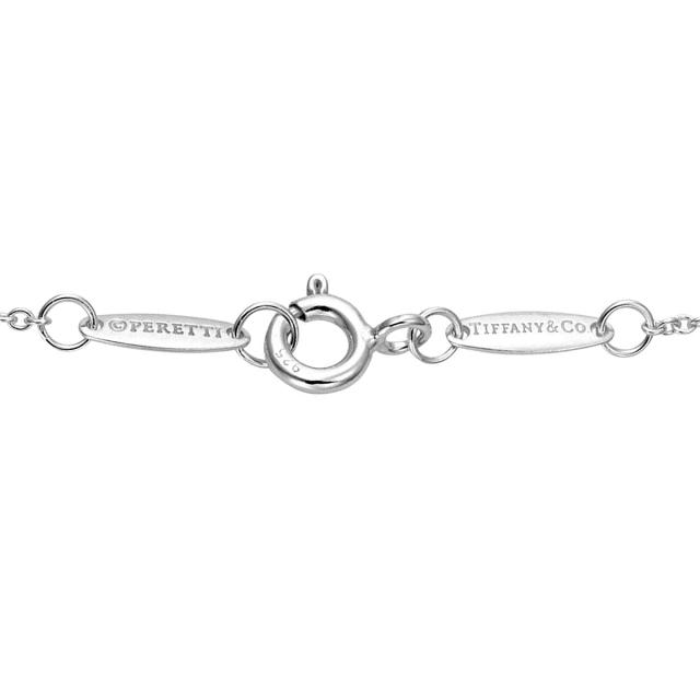 ティファニー TIFFANY&CO. エルサ・ペレッティ カラー バイ ザ ヤード アクアマリン ペンダント ネックレス 0.06ct 16in 25224884 シルバ_4