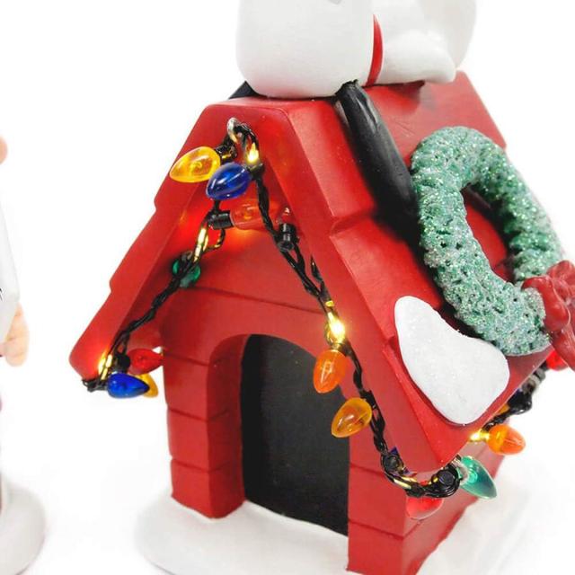 デパートメント56 Department56 スヌーピー＆チャーリーブラウン ライトアップ セット クリスマス 置物 フィギュア 60