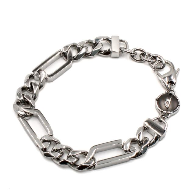 ディーゼル DIESEL アクセサリー ブレスレット チェーンブレスレット DX1351040 メンズ シルバー ブレスレット アクセサリー ブランド 人