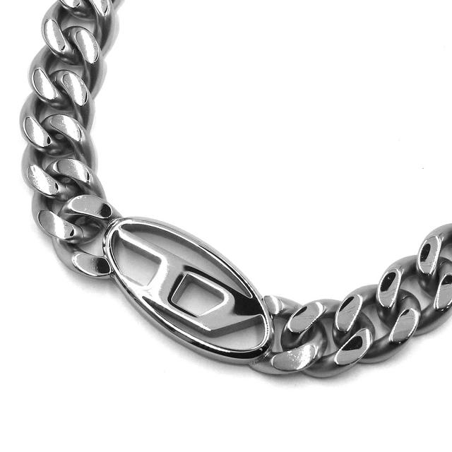 DIESEL ディーゼル アクセサリー ネックレス チェーンネックレス ペンダント DX1433040 メンズ シルバー ネックレス アクセサリー ブラン