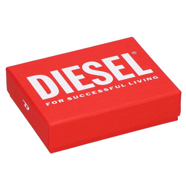 ディーゼル DIESEL 財布 二つ折り財布 折りたたみ財布 小銭入れなし X09017 P0685 T8013 メンズ ブラック 本革 レザー 財布 使いやすい_4