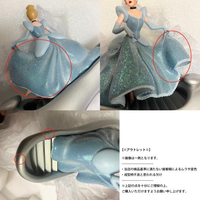 【※アウトレット※】Disney100 ディズニーショーケース Disney Showcase シンデレラ＆ガラスの靴 フィギュア 置物 インテリア オブジェ 6013397 100周年記念_1