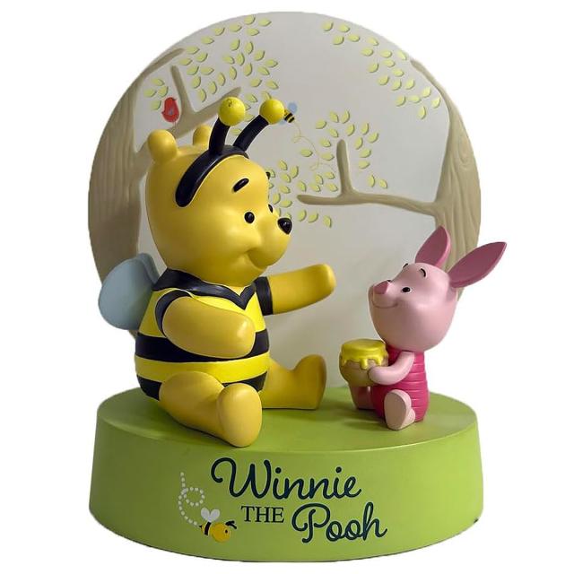 エネスコ enesco. ディズニーショーケース プー＆ピグレット ライトアップ 置物 オブジェ 飾り 6014916 くまのプーさん インテリア おし