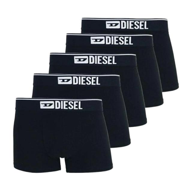ディーゼル DIESEL ボクサーパンツ 前閉じ コットン 5枚組 セット 00SUAG0GDAC E4356 メンズ ブラック ボクサーパンツ メンズ 5枚組 ブラ