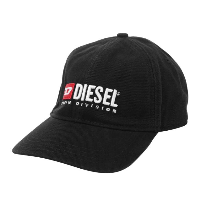ディーゼル DIESEL 帽子 キャップ ロゴ コットン 6パネル ベースボールキャップ A11356 0PFAA メンズ レディース ユニセックス ブラック